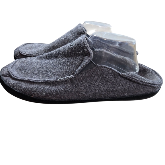 Olukai Moloa Huku Gray Textile Slip On Shoes